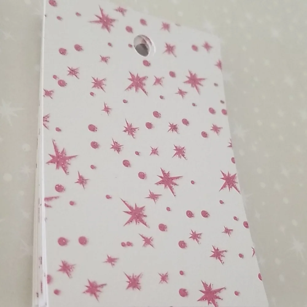 42 Christmas Multicolored Hand Cut Cardstock Gift tags